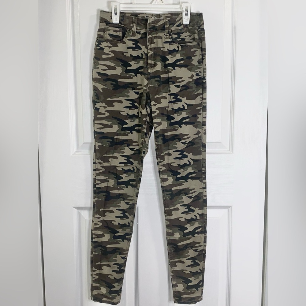 Green, Tan, and Black Camo Jeans